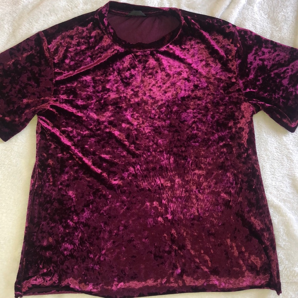 Adorable velvet type t shirt